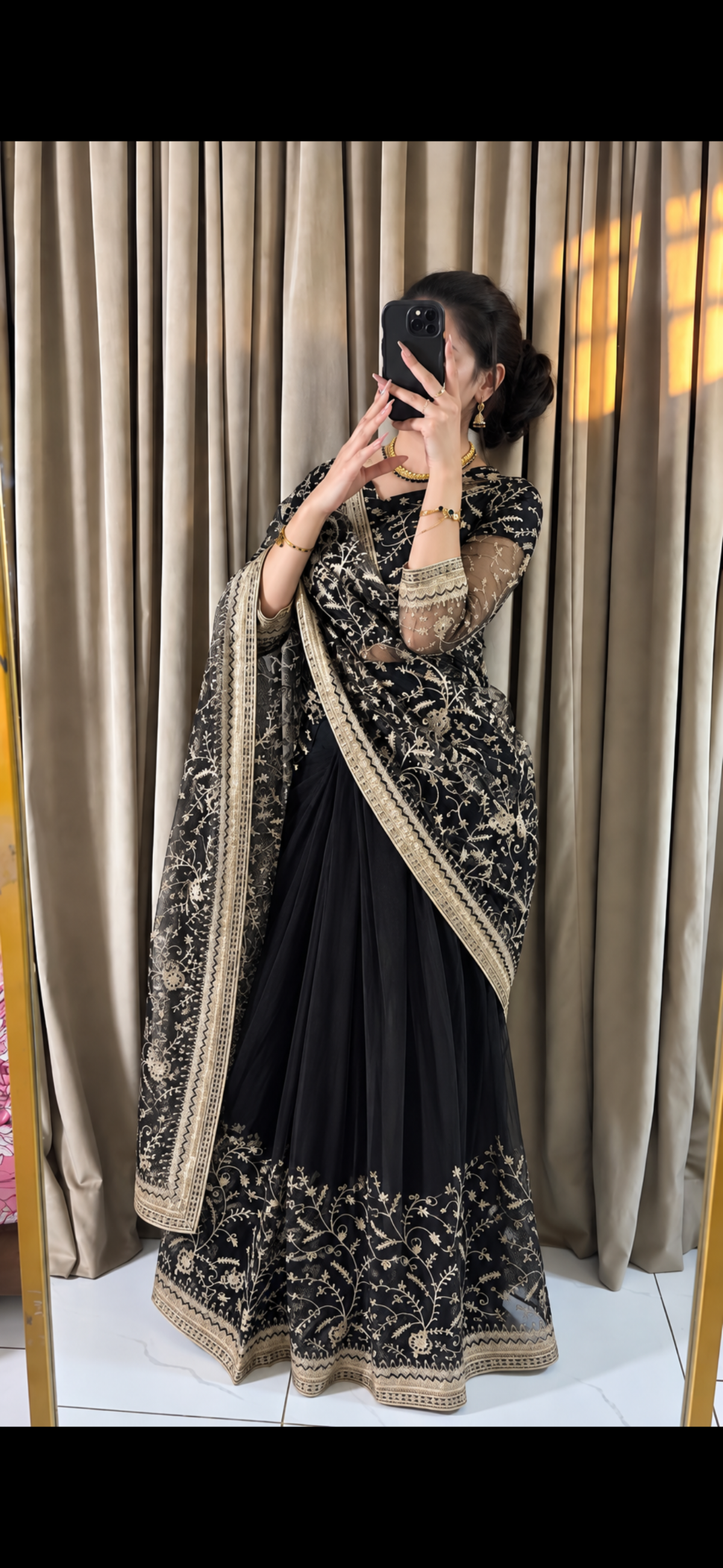 Regal Sequence Stitched Saree