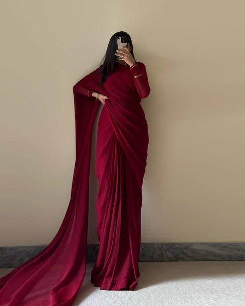 Meher Lace Work Saree
