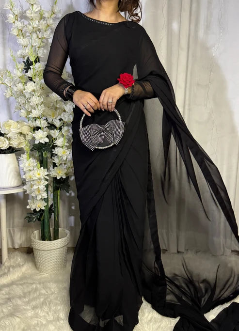 Meher Lace Work Saree