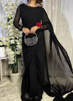 Meher Lace Work Saree