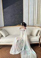 Rainbow Moonlight Saree - Shiwani Apparels