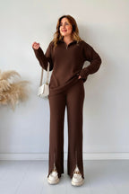 Zipper Highneck 2Piece Winter Set