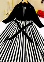 Silk Zebra Maxi With Premium Koti