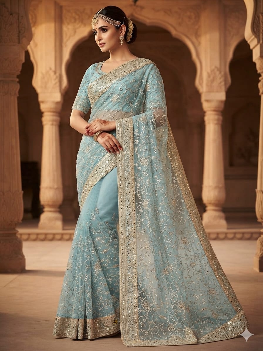 Regal Sequence Saree