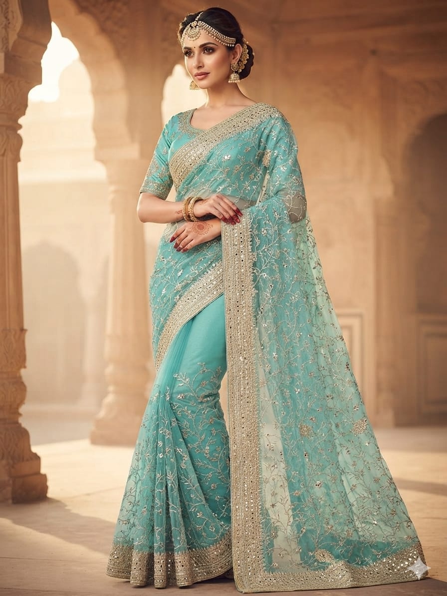 Regal Sequence Saree