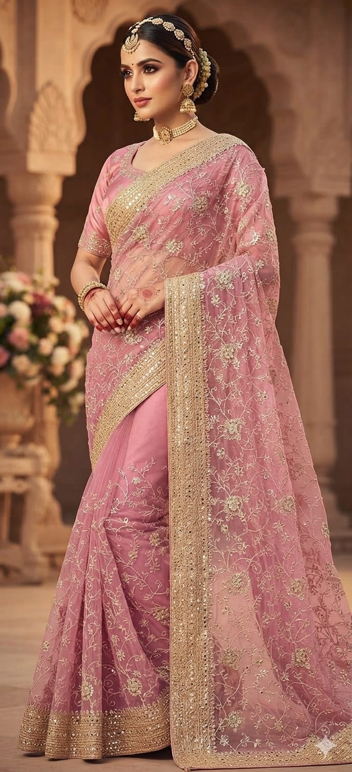 Regal Sequence Saree