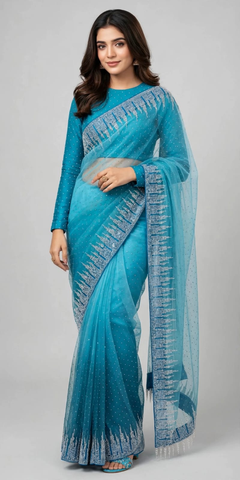 FANCY DOUBLE SHADE SAREE