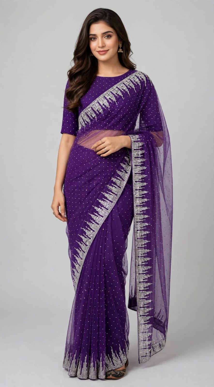 FANCY DOUBLE SHADE SAREE