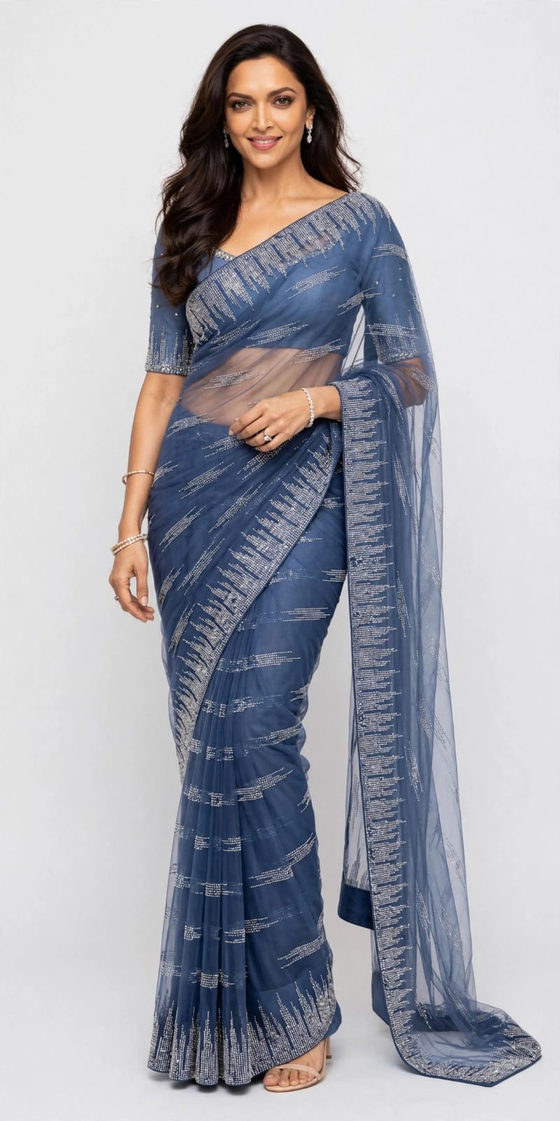 FANCY DOUBLE SHADE SAREE