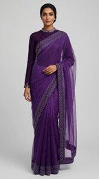 CLASSIC BORDER DOUBLE SHADE SAREE