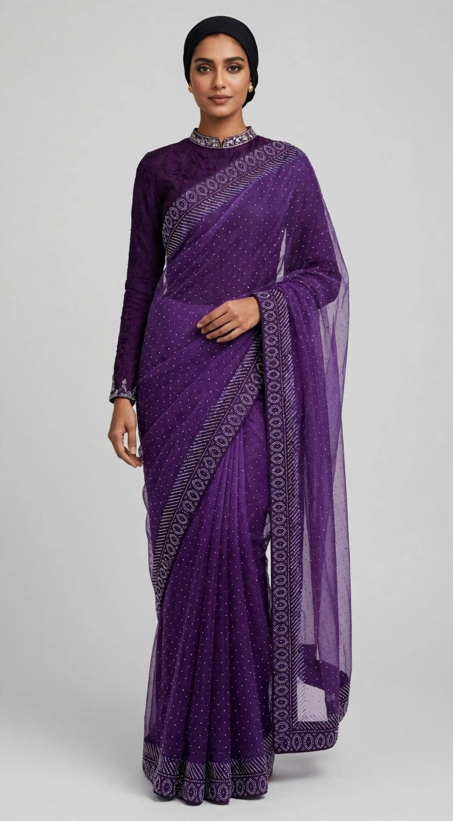 CLASSIC BORDER DOUBLE SHADE SAREE