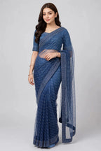 CLASSIC BORDER DOUBLE SHADE SAREE