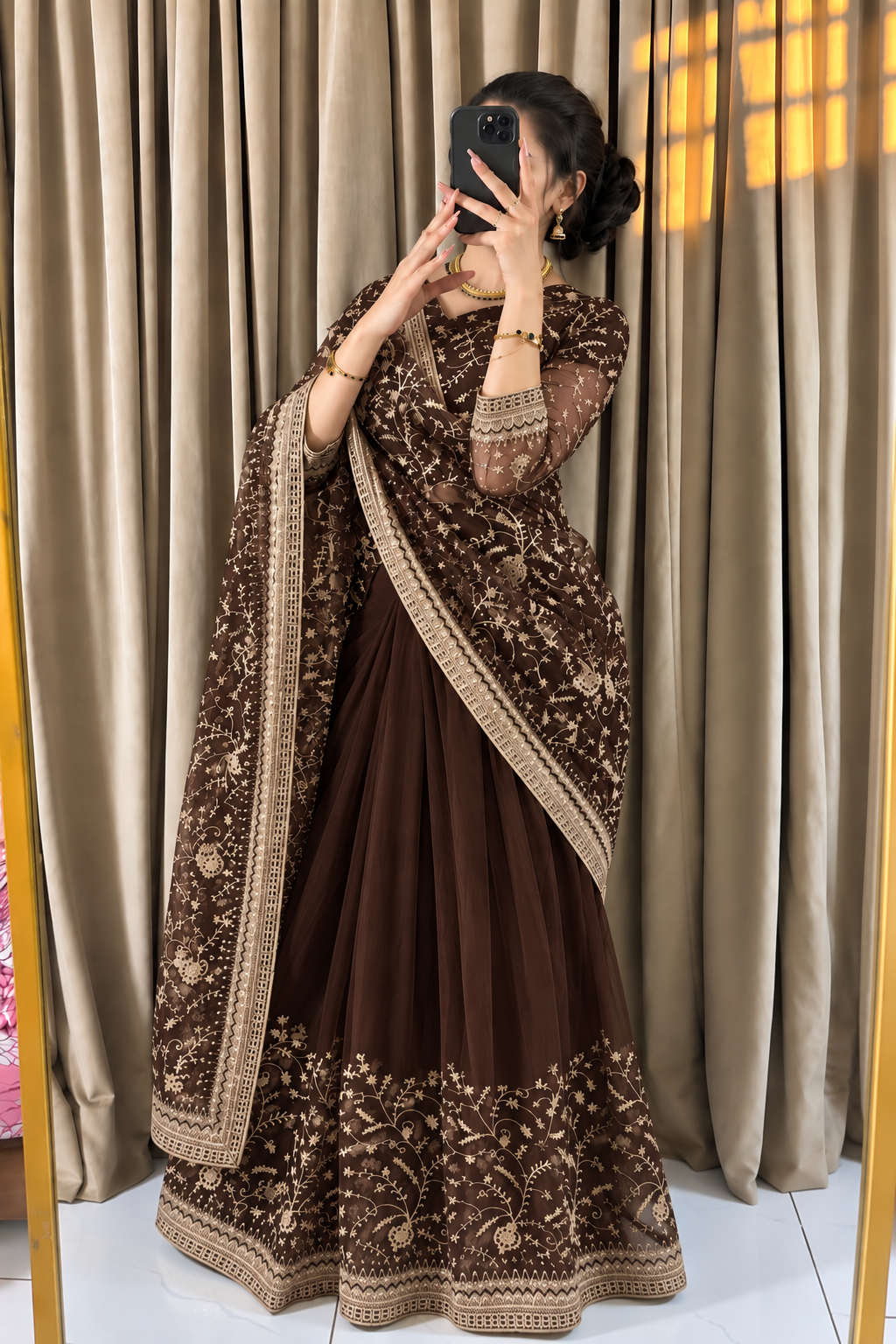 Regal Sequence Stitched Saree