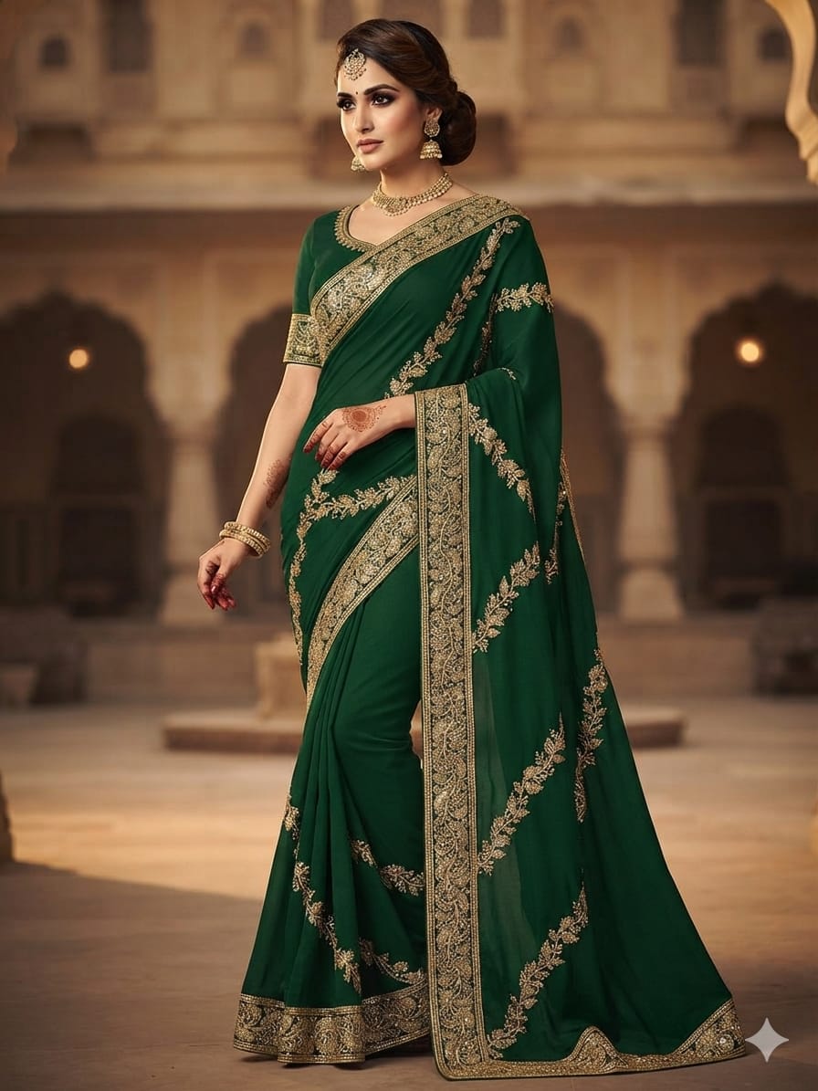 Noor-e-Emerald Saree