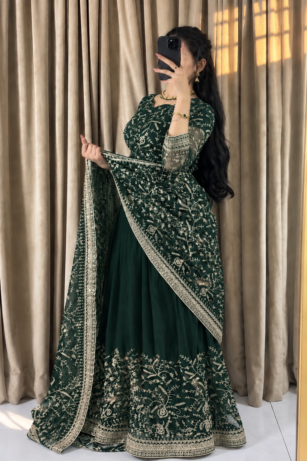 Regal Sequence Stitched Saree