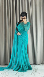 Zebaish chiffon saree
