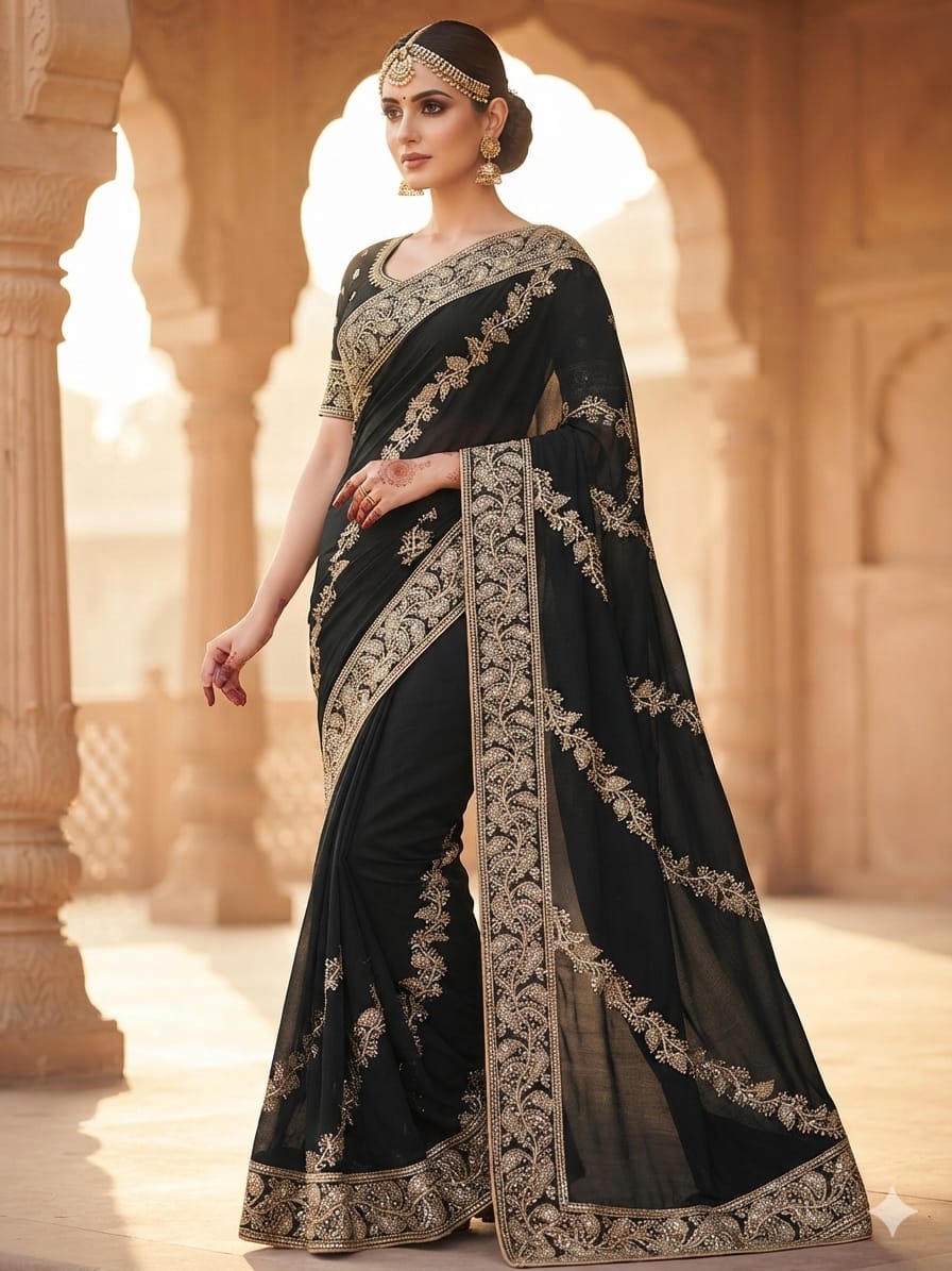 Noor-e-Emerald Saree